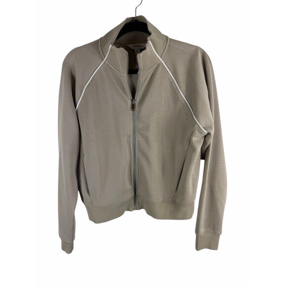 SPANX® AirEssentials Pique Full Zip Track Jacket- Ashwood- M - Picture 6 of 9